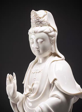 滴水观音居家供奉菩萨德化白瓷
