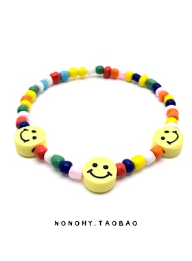 庄达菲欠儿style同款调皮酷彩珠