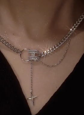 小众设计感冷淡风秋冬毛衣链项链