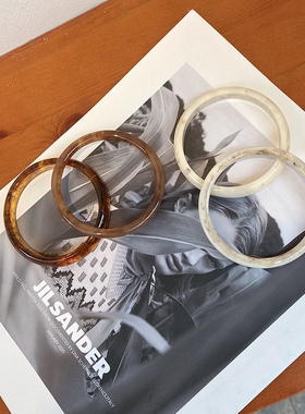 ins博主小众复古醋酸亚克力手镯