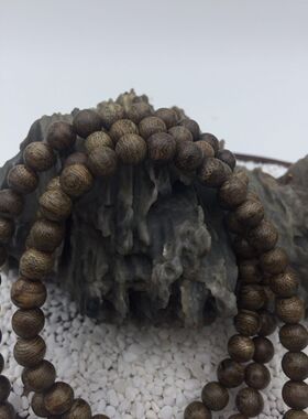 文莱时尚风百搭佛珠保真沉香手串