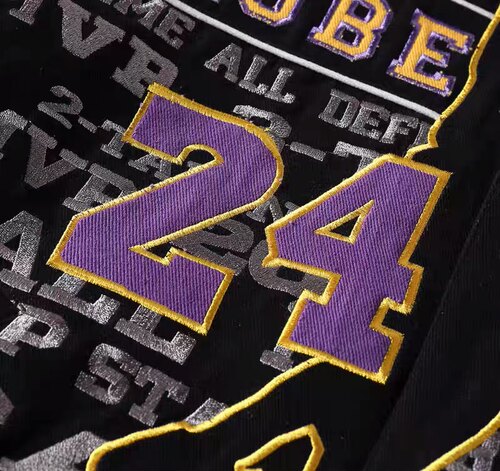 dudack科比KOBE男女潮牌宽松棒球服秋冬新款加厚加绒夹克潮流外套 - 图2