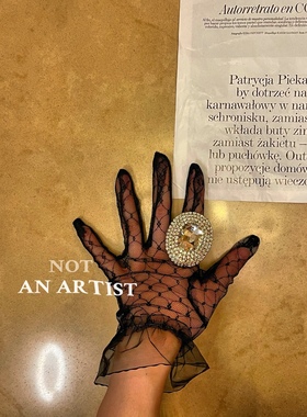 NOT AN ARTIST原创 人间富贵鸽子蛋戒指宴会夸张可调节装饰戒指