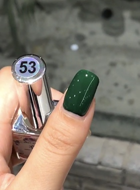 持久健康甲油胶花芽显白圣诞绿色