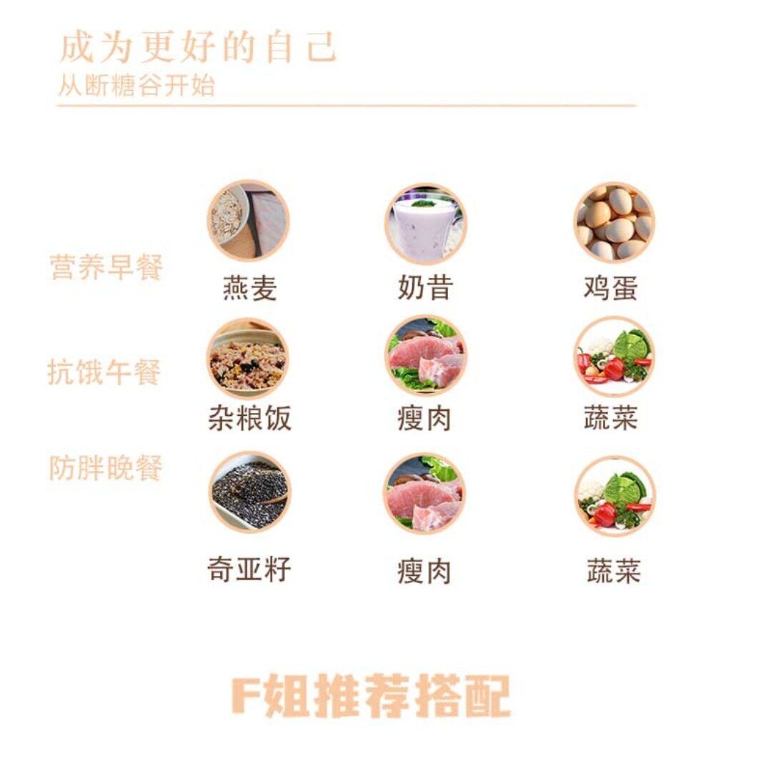 断糖谷高纤全粒燕麦片无糖低卡饱腹早餐