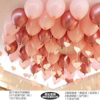 新款新品新浪漫生日i婚礼结婚用品婚房装饰婚庆气球女方卧室场景x - 图1