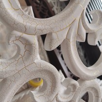 Crack Lacquer Engraving Flower Lattice J Hollowed-out plate Xuanguan Flowers TV Background Wall Screen Partition Solid Wood