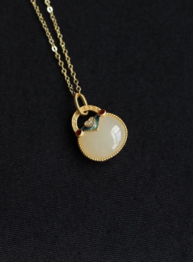 溪上平安锁包包珐琅彩女小吊坠