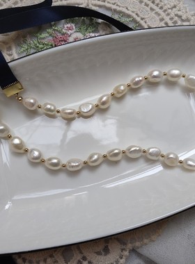 天然百搭甲状腺疤痕巴洛克珍珠