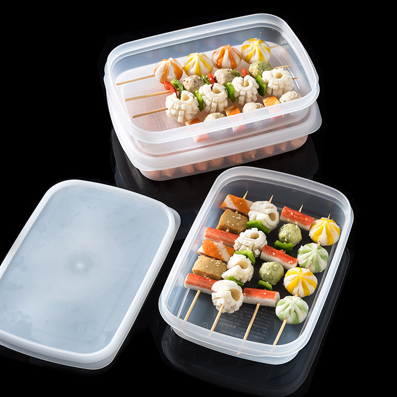 日本进口家用储存水饺冷冻盒子冰箱食品保鲜速冻饺子收纳盒三个装,淘宝优惠券,粉丝福利购,淘宝优惠卷