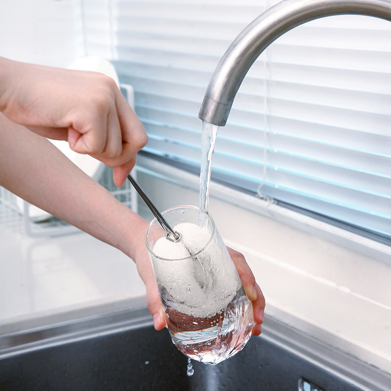 长柄杯刷不锈钢洗杯子神器家用清洗奶瓶刷子可替换海绵清洁刷套装,淘宝优惠券,粉丝福利购,淘宝优惠卷