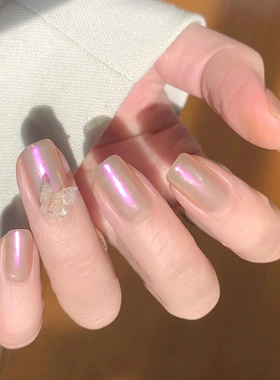美甲极光粉魔镜粉蹭粉专用封层