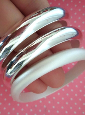 泥鳅背闭口手镯足银999民族风