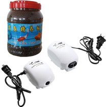 Small Tropical Fish Brocade Carp Small Golden Fish Small Grain Open Feed Float Universal Oxygenation Air Pump Fish Lebao