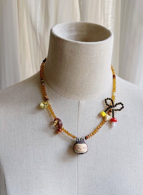 闪闪耳朵拉布布趣味原创设计项链