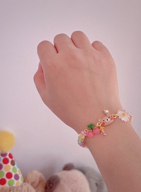 ins少女可爱彩珠饰品手链