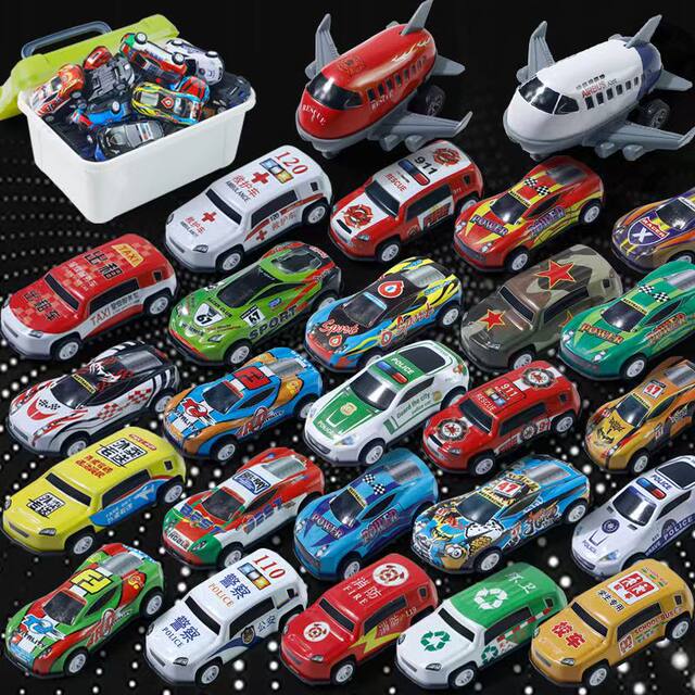 Pull back children's toy car wholesale mini car alloy car simulation boy prize gift gift six one