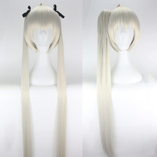 春日野穹cos假发《缘之空》穹妹动漫假毛 奶灰金假发现货包邮 - 图0