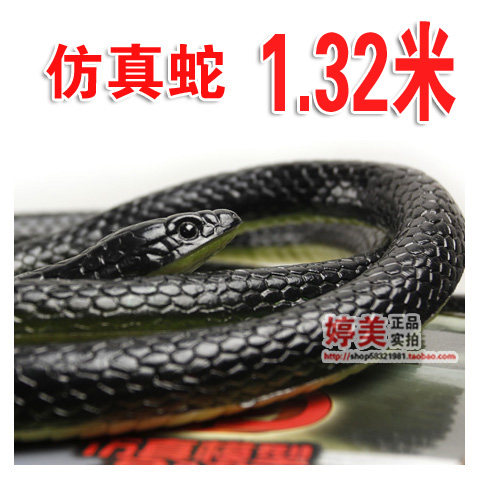 仿真蛇玩具软胶吓人跨境热卖整蛊恶搞假蛇模型橡胶摆件影视道具 - 图0