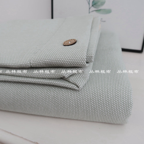 慵懒时光 纯棉老粗布不粘身凉席加厚床单三件套枕套夏透气全棉 - 图3