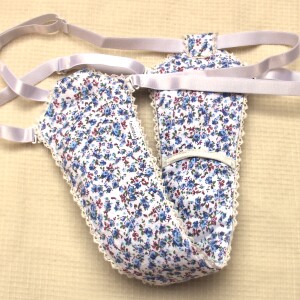 Girls unisex sanitary belt slot lace edge