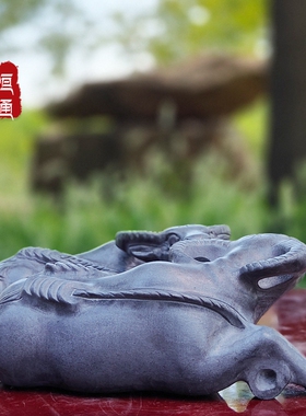 石雕招财牛雕刻背钱牛卧牛石头牛