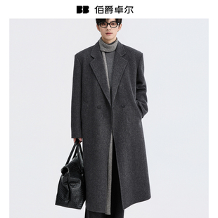 {定织羊毛羊绒}BJZE高级感双面呢大衣男