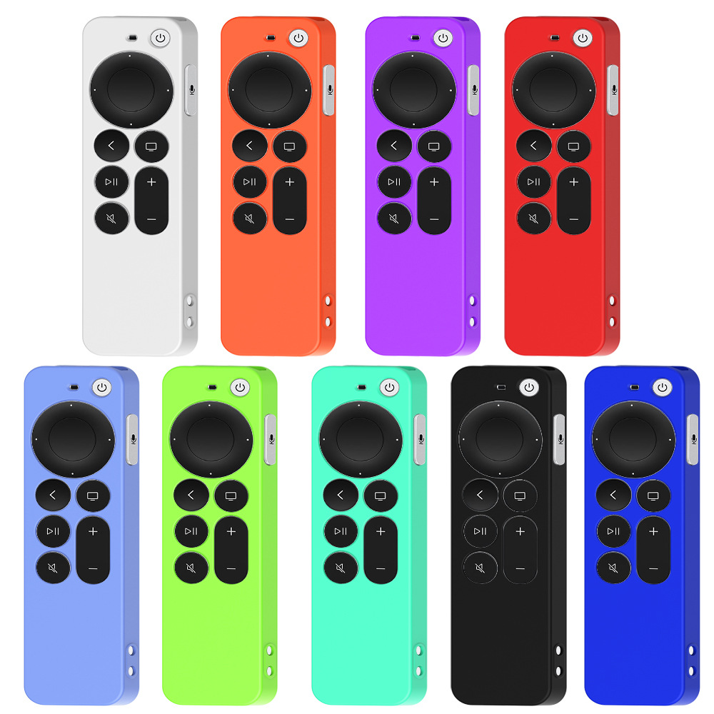 适用于苹果2021新款Apple TV Siri Remote 4K遥控器硅胶保护套壳 - 图2