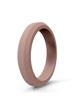 4MM宽斜边款硅胶戒指女士套叠戒指运动指环女婚戒情侣戒指小红书