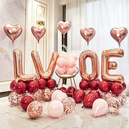 Love Alphabet Aluminum Film Decord