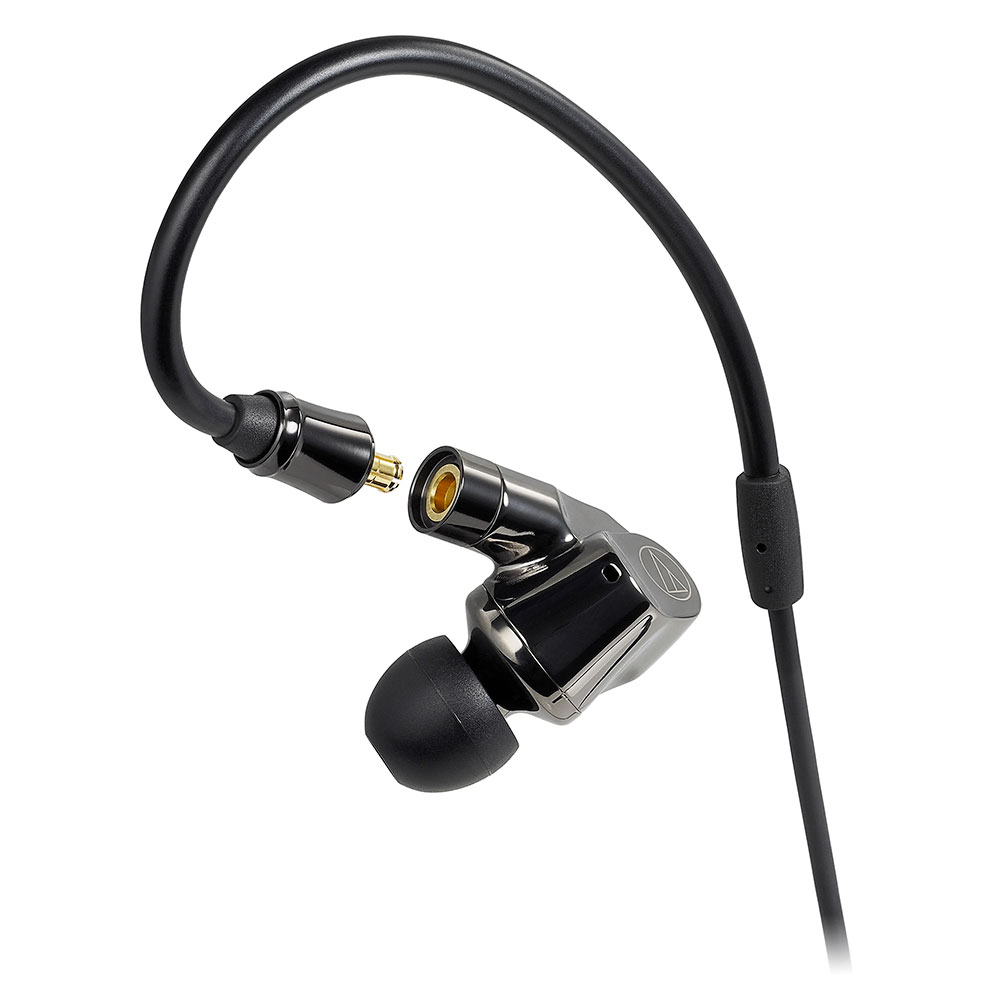 Audio Technica/铁三角 ATH-IEX1旗舰级圈铁混合入耳机圆声带行货-图1