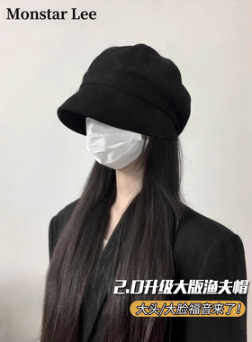大头围渔夫帽夏季春秋水桶帽