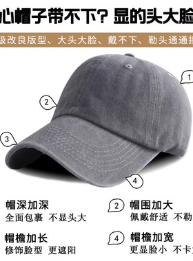 MonstarLee水洗复古加深鸭舌帽