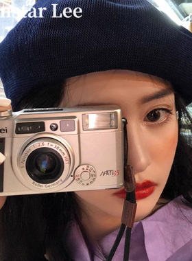 Monstar Lee藏青贝雷帽女春夏薄款画家帽透气英伦复古八角网红帽