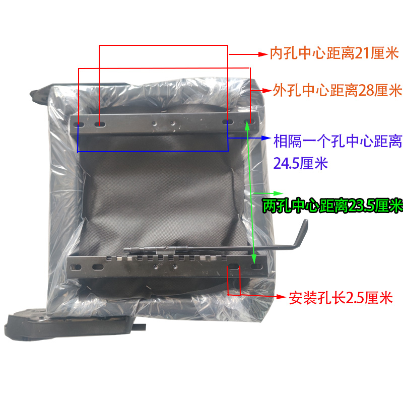 电动车三轮座椅可调节四轮车前排坐垫封闭三轮车带头枕司机座椅 - 图2