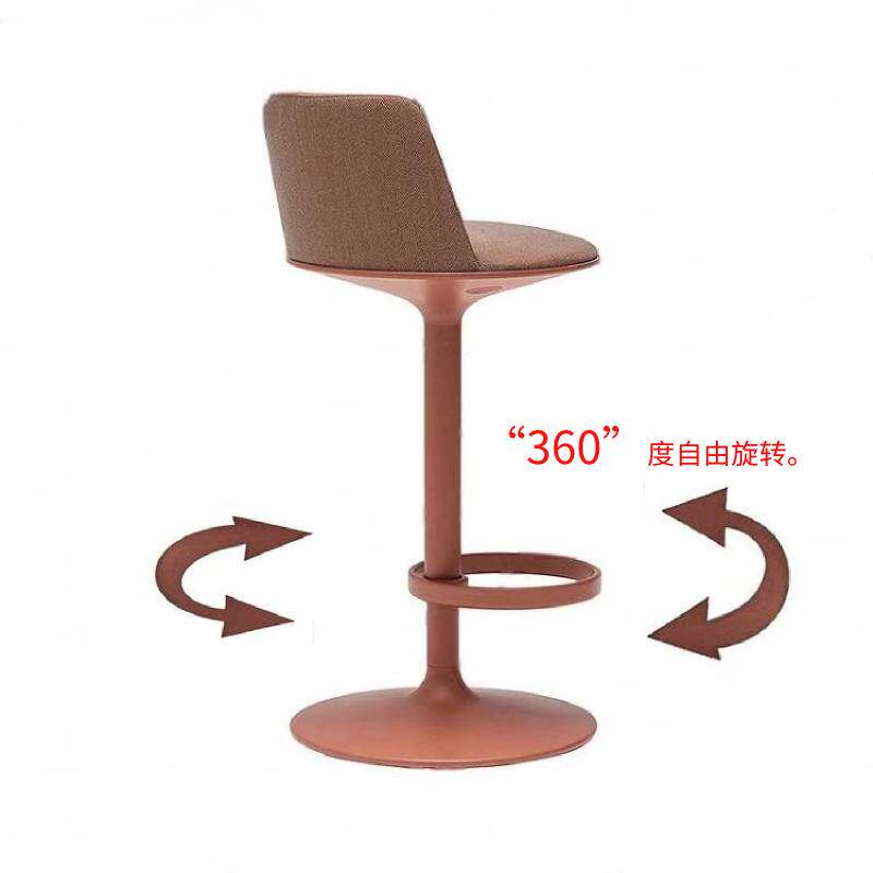 创意ins吧台椅不锈钢吧台椅吧台升降椅子设计师岛台椅子升降吧椅