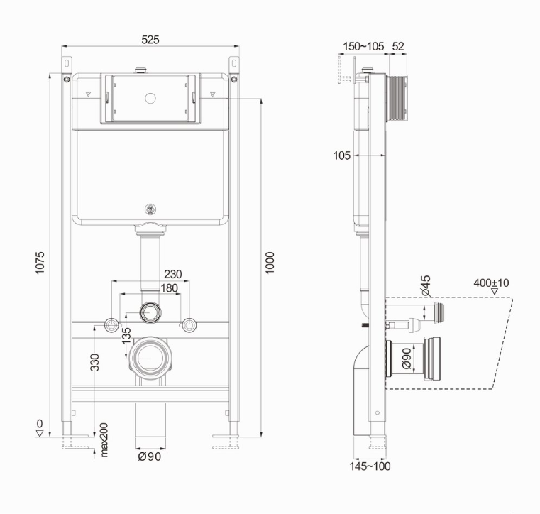 卡地尔暗装水箱入墙冲水器马桶水箱挂卫生间冲水家装工程坐盆适用-图1