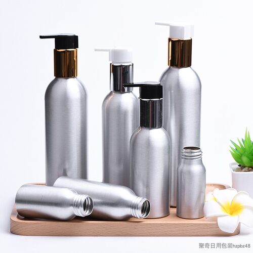 30/50/100/150/200/250ml毫升铝瓶 电化铝大泵头按压乳液瓶 包材 - 图0