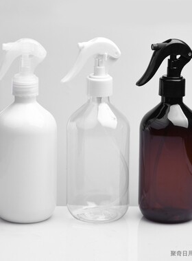 28牙口径喷雾瓶500ml毫升细脖矮胖PET塑料空瓶小老鼠喷头包材喷壶