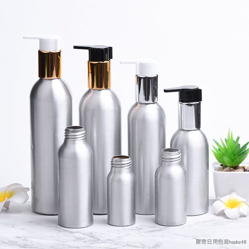 30/50/100/150/200/250ml毫升铝瓶 电化铝大泵头按压乳液瓶 包材 - 图1