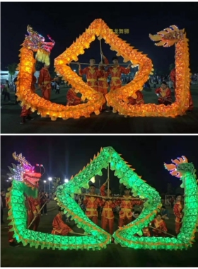 灯光舞龙舞龙夜光龙国标龙