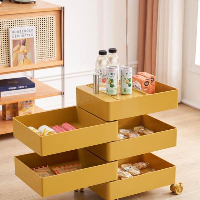 Storage cabinet bedside cabinet storage cabinet moving and rotation