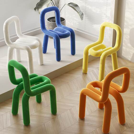 Nordic makeup chair dining chair backrest chair