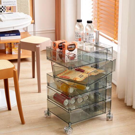 Storage cabinet bedside cabinet storage cabinet mobile rotation