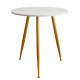 Nordic imitation marble coffee table golden small round table