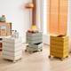 Storage cabinet bedside cabinet storage cabinet moving and rotation