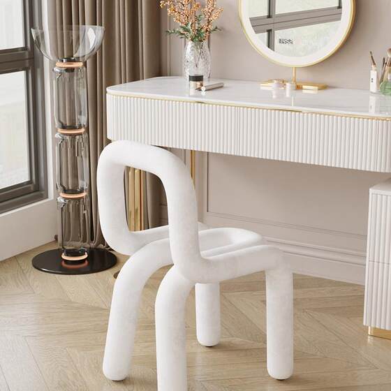 Nordic makeup chair dining chair backrest chair