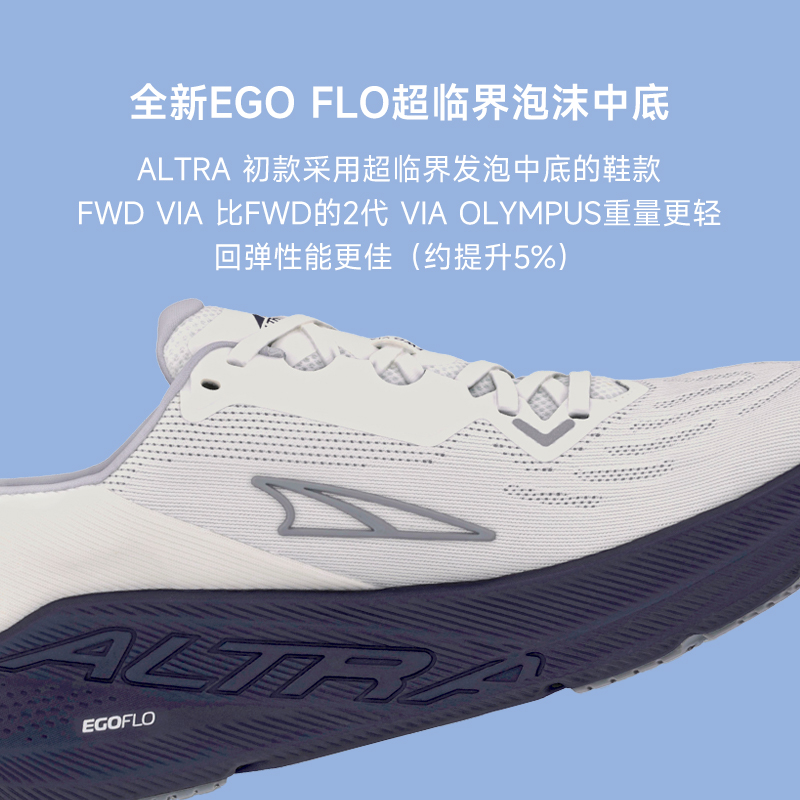 ALTRA奥创FWD VIA 3代男女高缓震回弹马拉松跑鞋轻量透气跑步鞋 - 图0