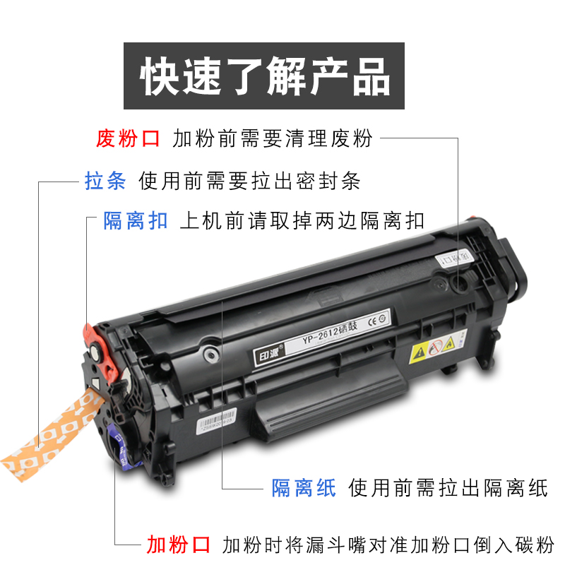 适用佳能MF4350D硒鼓FX9 MF4010B MF4122g打印机硒鼓FX-9墨盒4680-图0