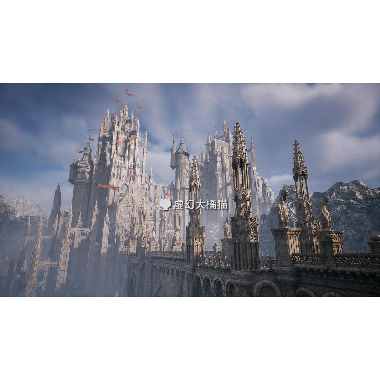 UE5虚幻5 Castle Grimguard (Night/Day) 哥特式大城堡中世纪场景 - 图1